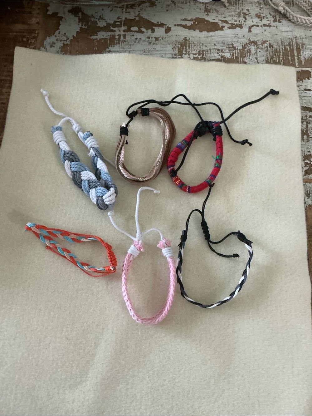 Multi-Color Women’s Braided Friendship Bracelets